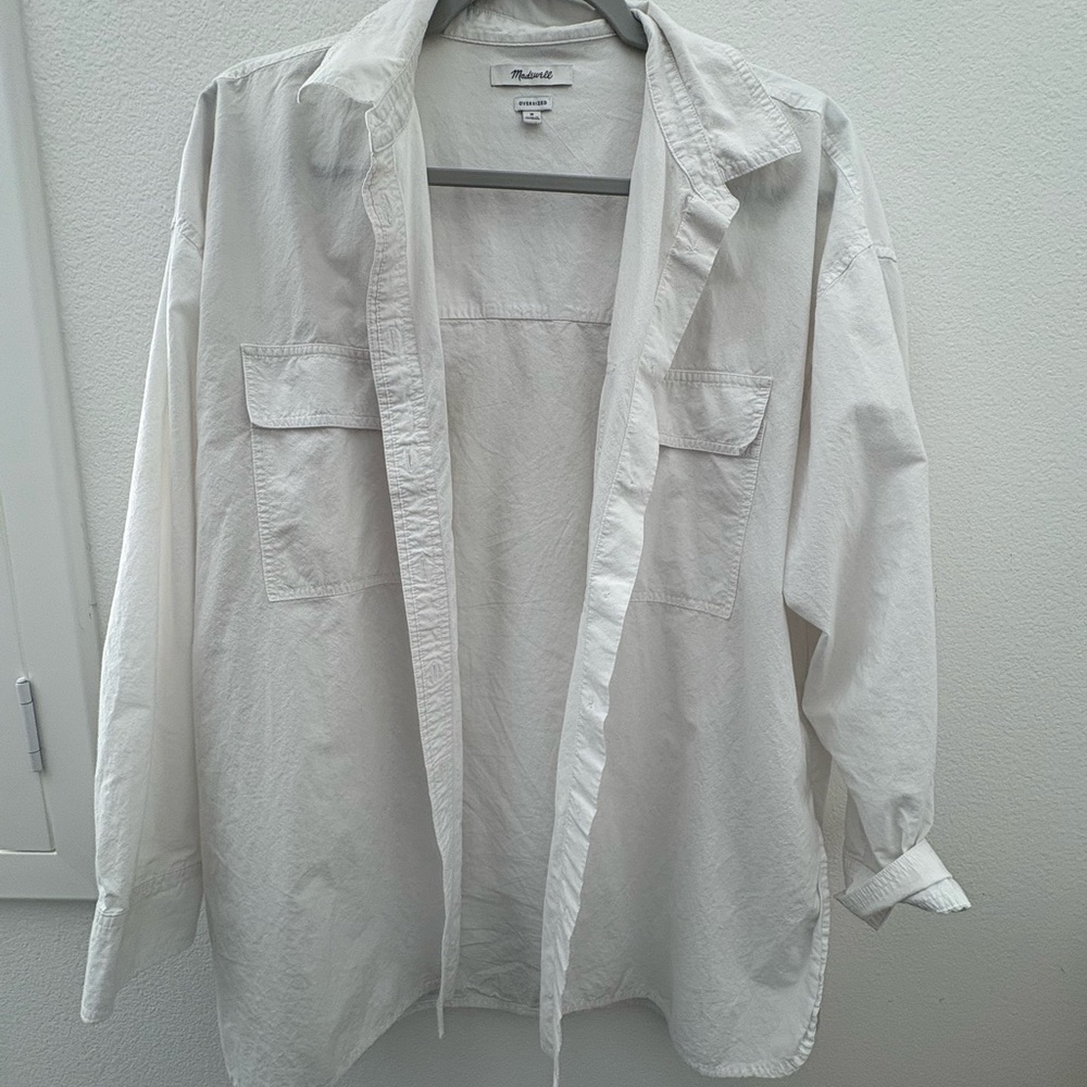 Women’s Madewell Oversized White Button Up